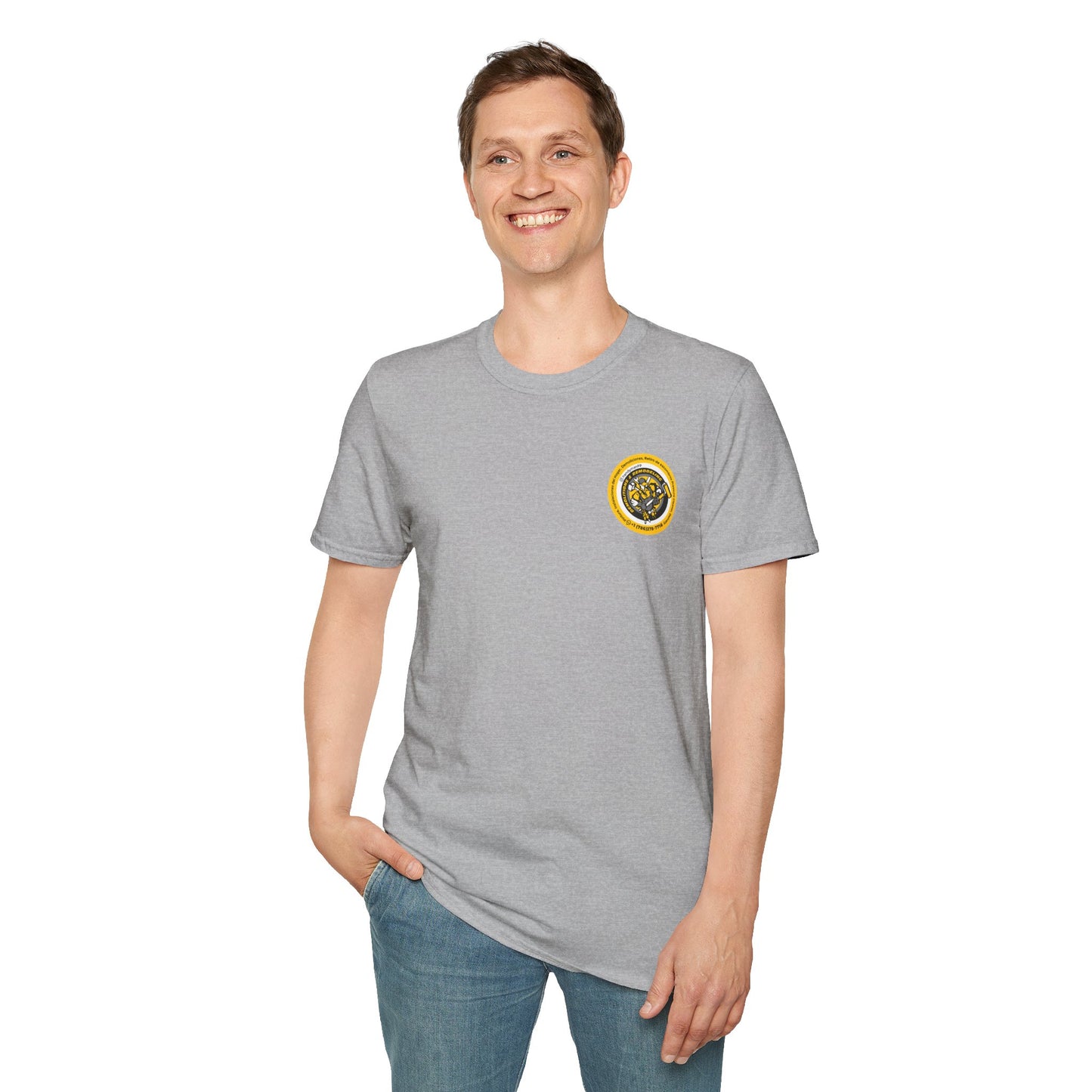 Vintage-Inspired Unisex T-Shirt -Handy Man Logo Special