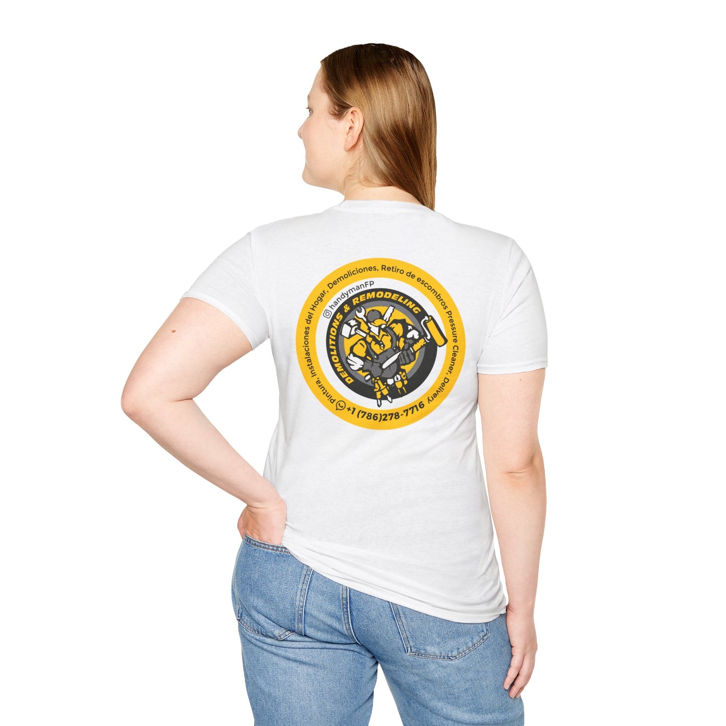Vintage-Inspired Unisex T-Shirt -Handy Man Logo Special