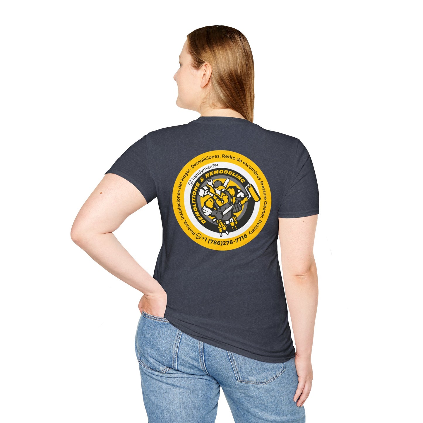 Vintage-Inspired Unisex T-Shirt -Handy Man Logo Special