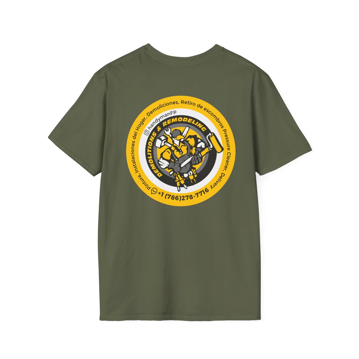 Vintage-Inspired Unisex T-Shirt -Handy Man Logo Special