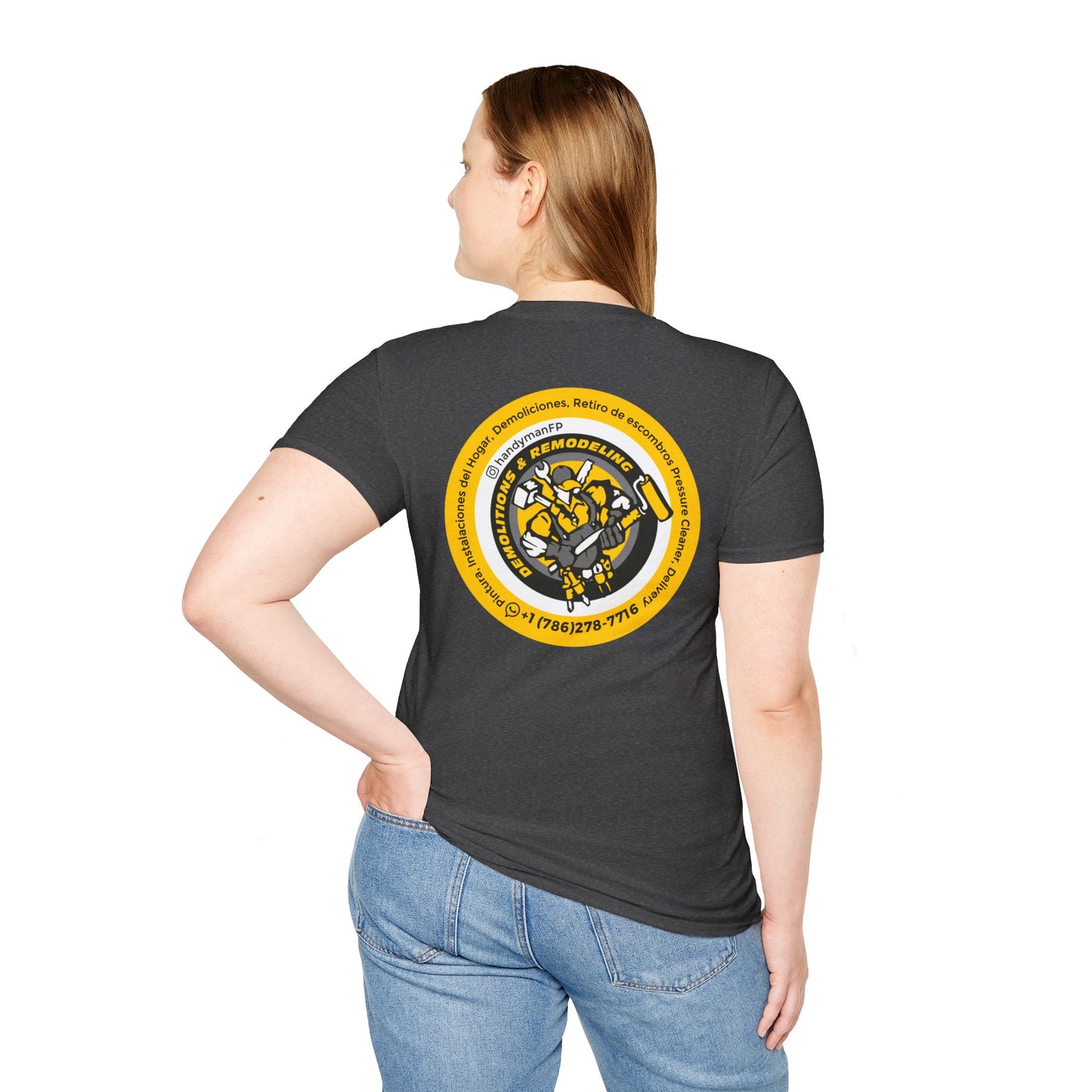 Vintage-Inspired Unisex T-Shirt -Handy Man Logo Special