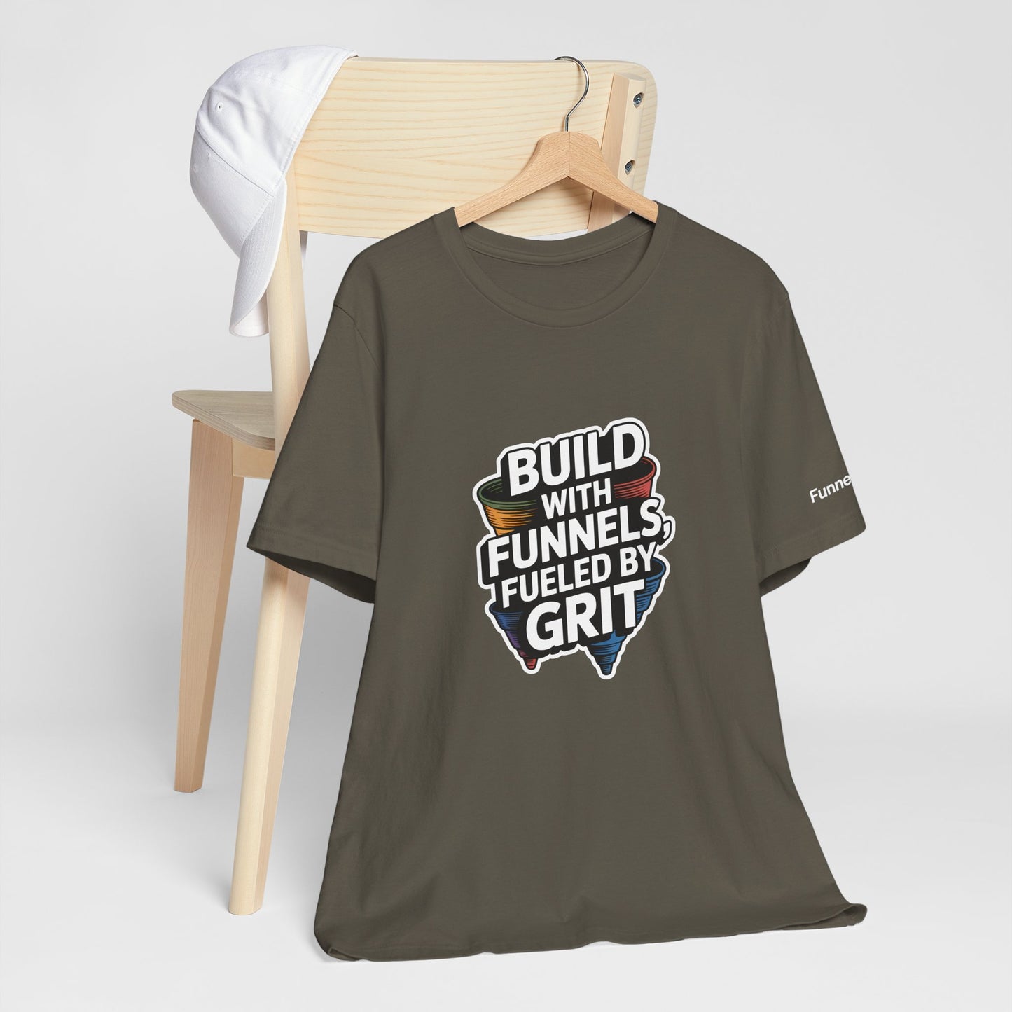 The Funnel Hustle Tee — Fueled by Grit - Branded Edition