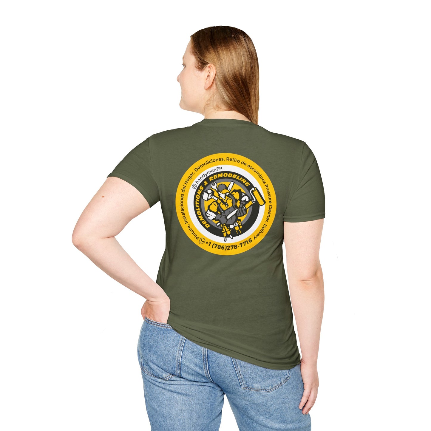 Vintage-Inspired Unisex T-Shirt -Handy Man Logo Special