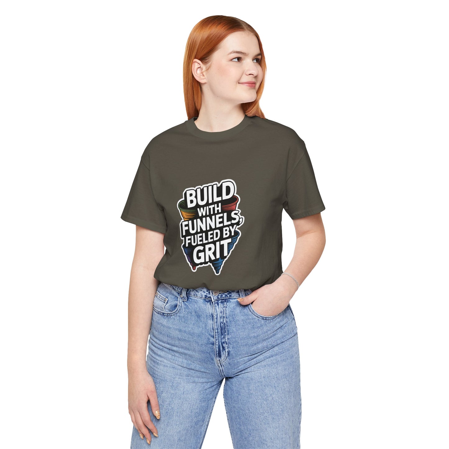The Funnel Hustle Tee — Fueled by Grit.