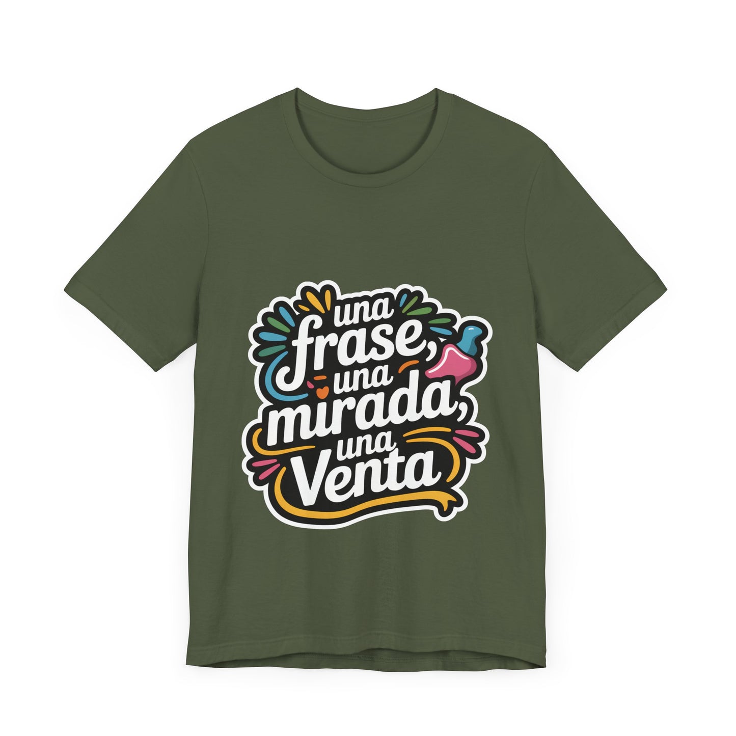 The Power Phrase Tee – One Look, One Sale.