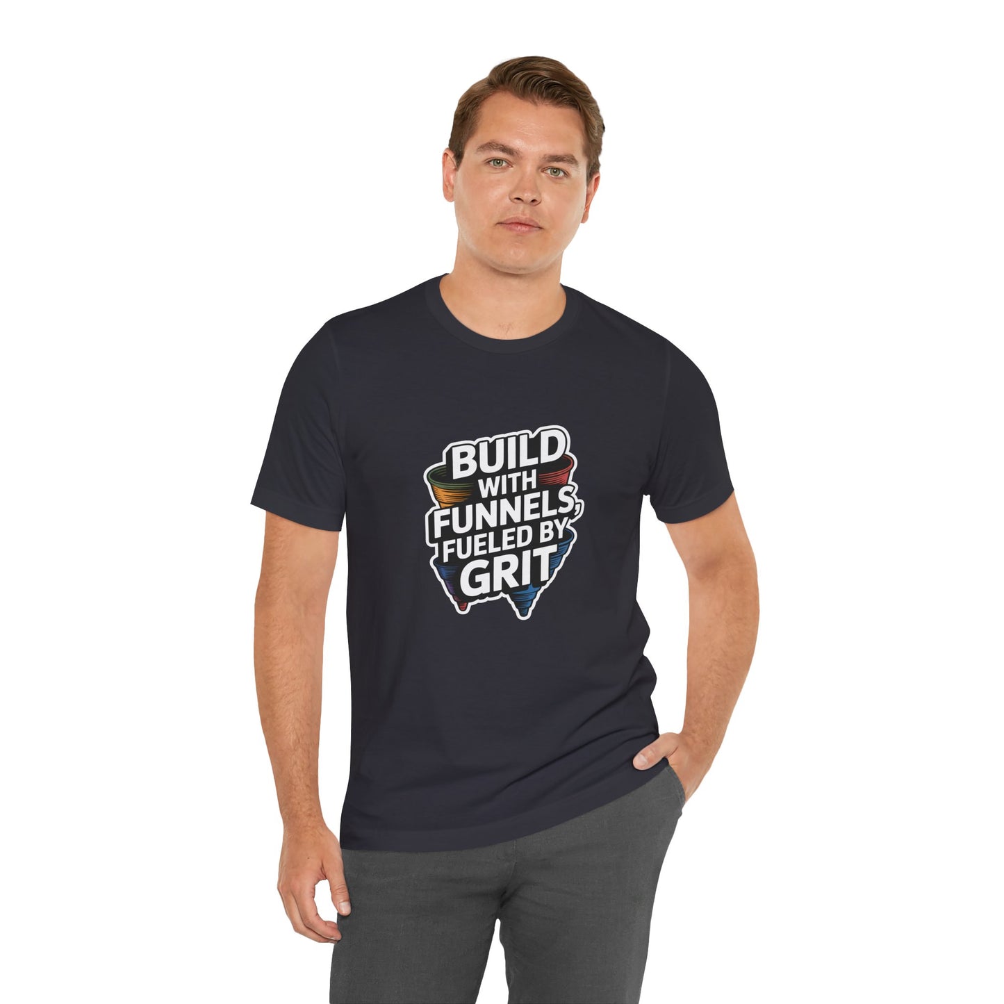 The Funnel Hustle Tee — Fueled by Grit.