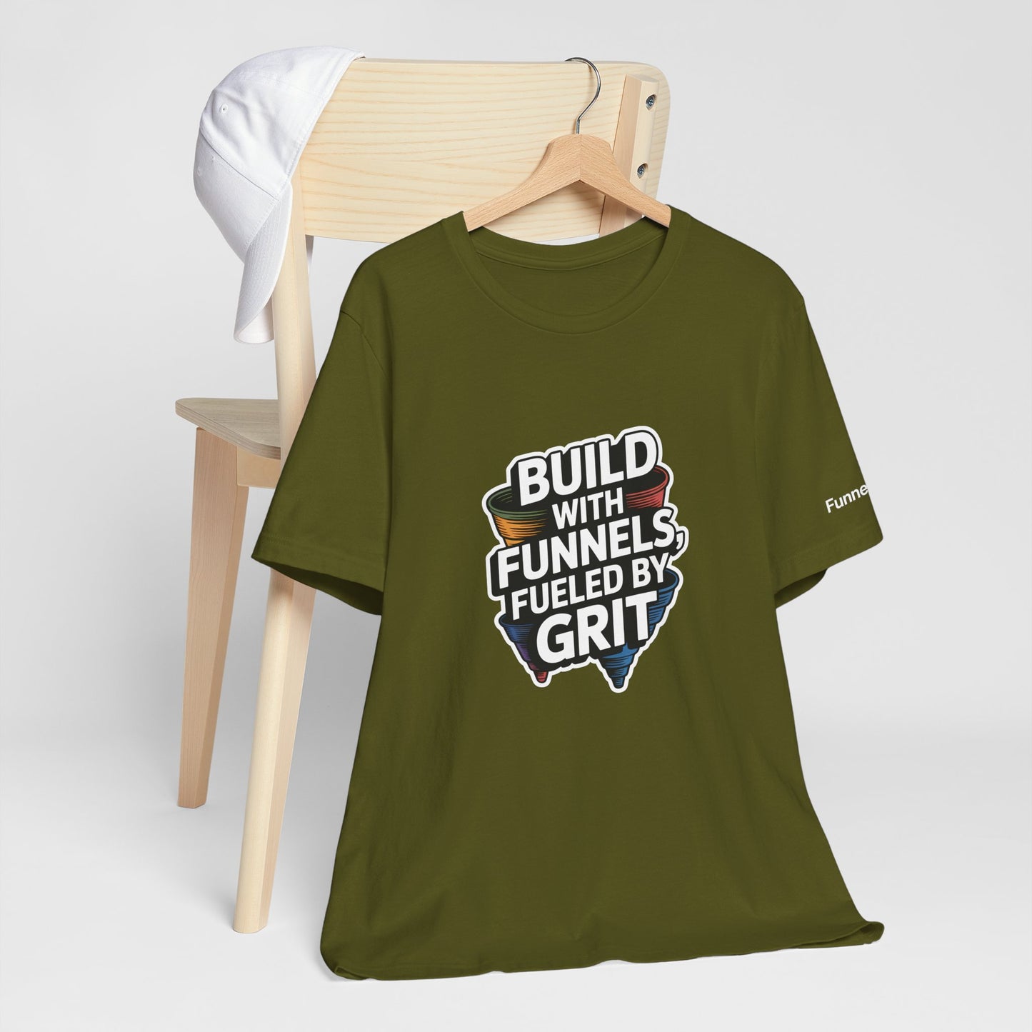 The Funnel Hustle Tee — Fueled by Grit - Branded Edition
