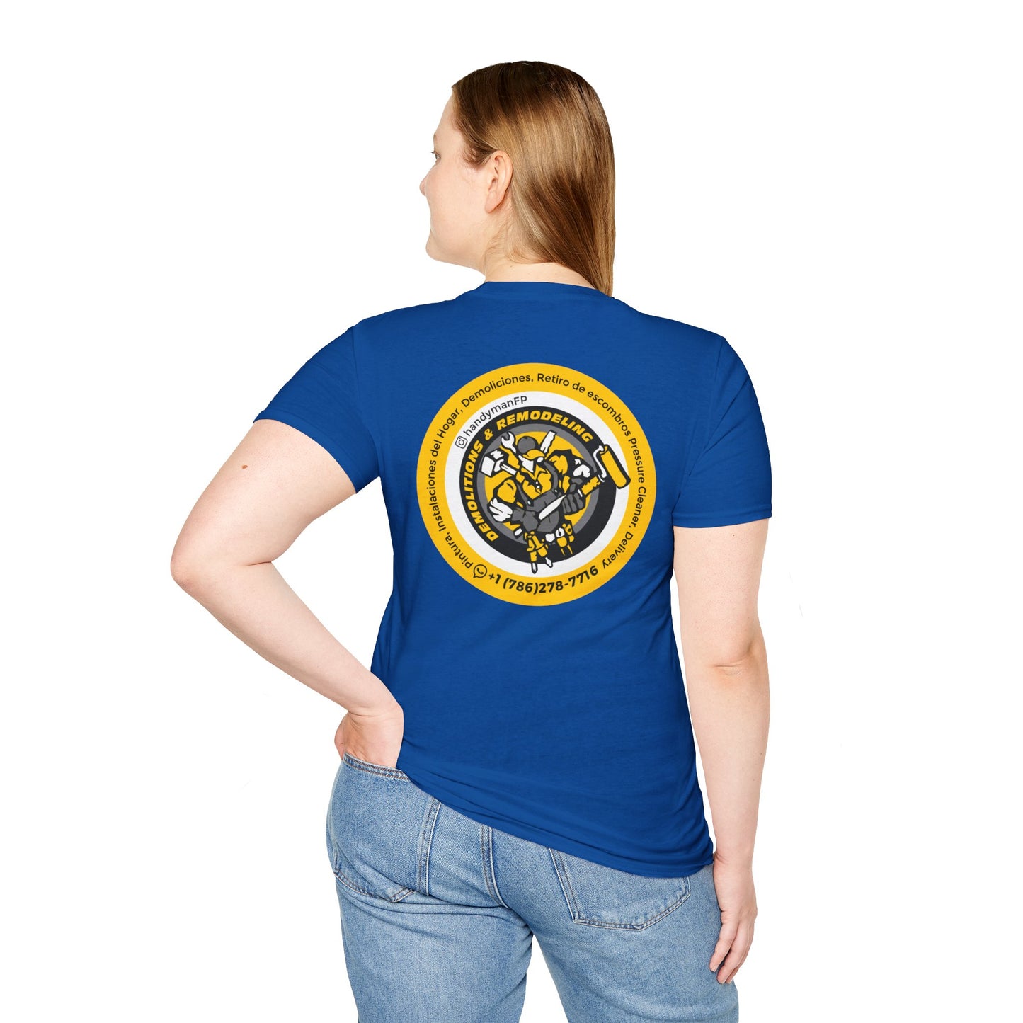 Vintage-Inspired Unisex T-Shirt -Handy Man Logo Special