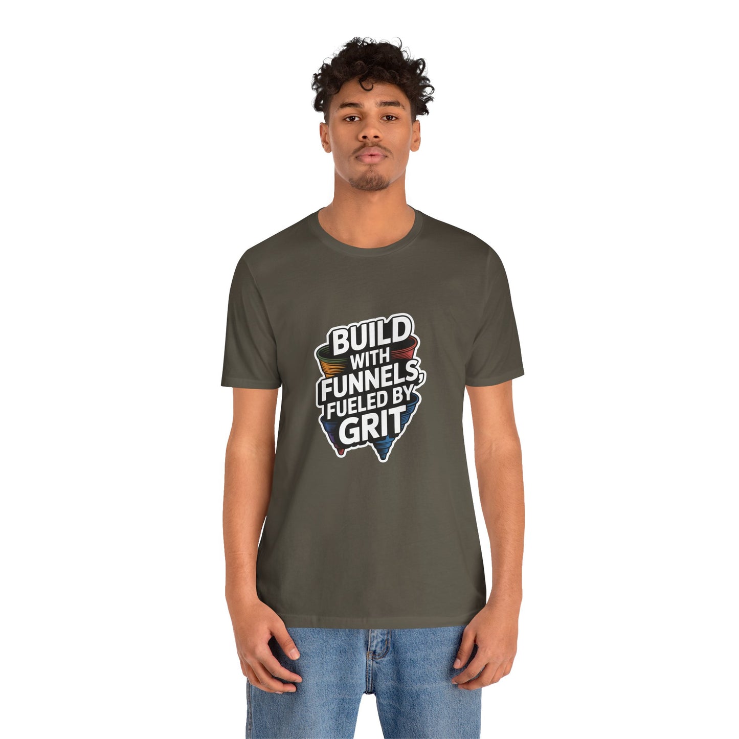 The Funnel Hustle Tee — Fueled by Grit.