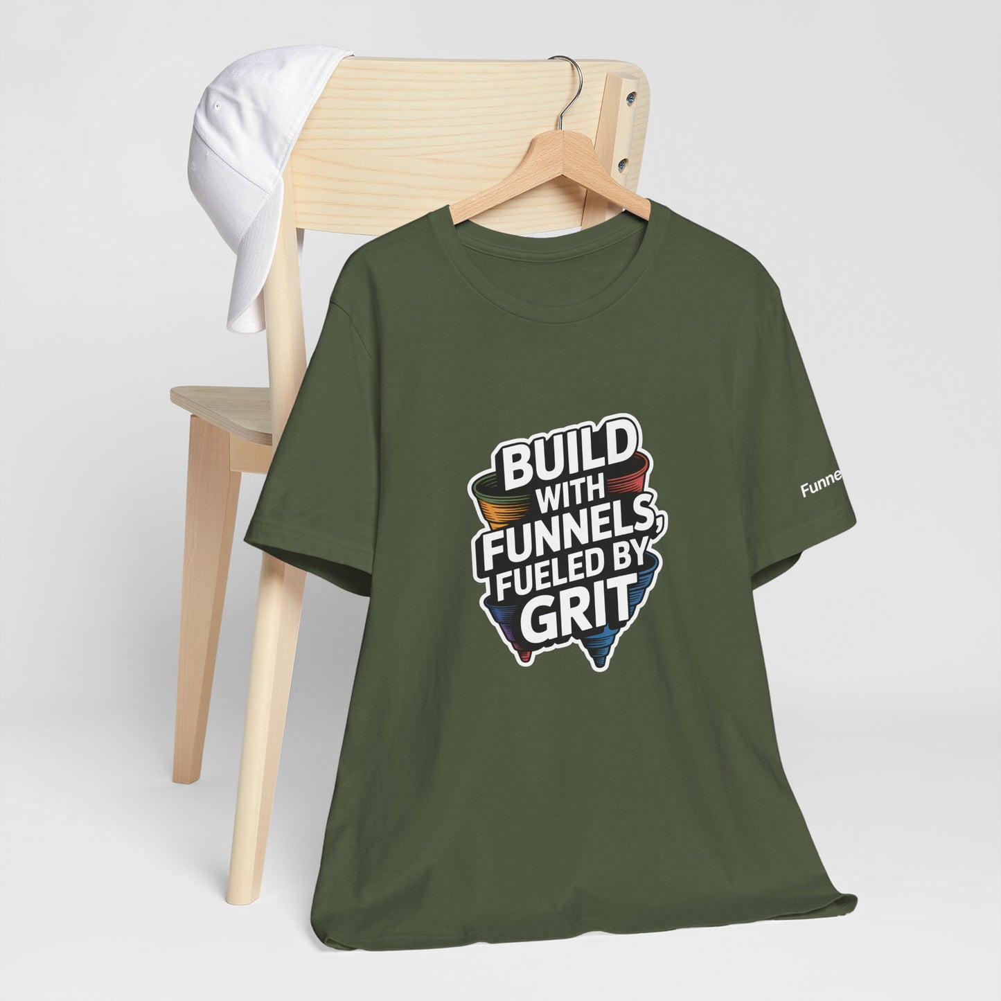 The Funnel Hustle Tee — Fueled by Grit - Branded Edition